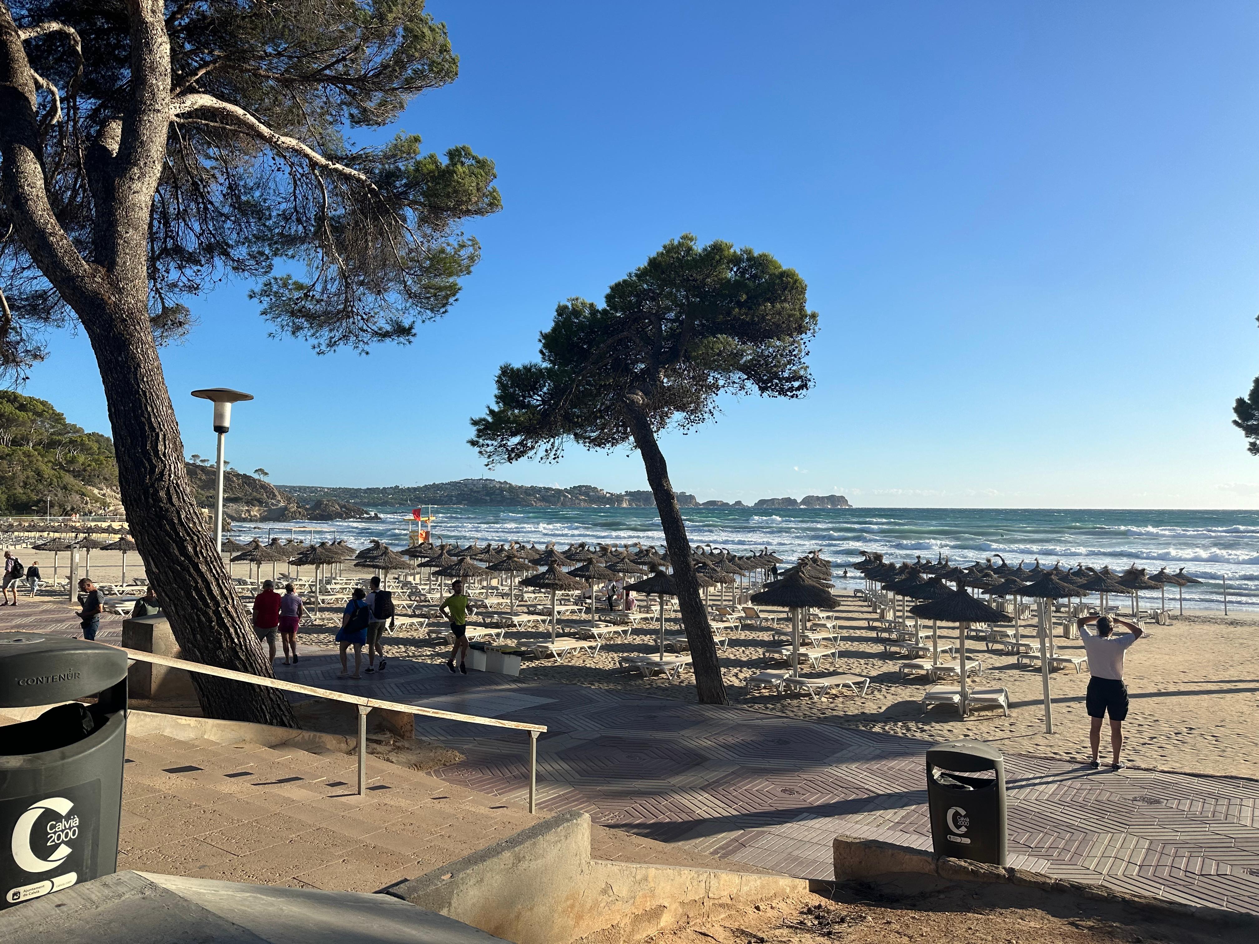 The beach near the hotel 