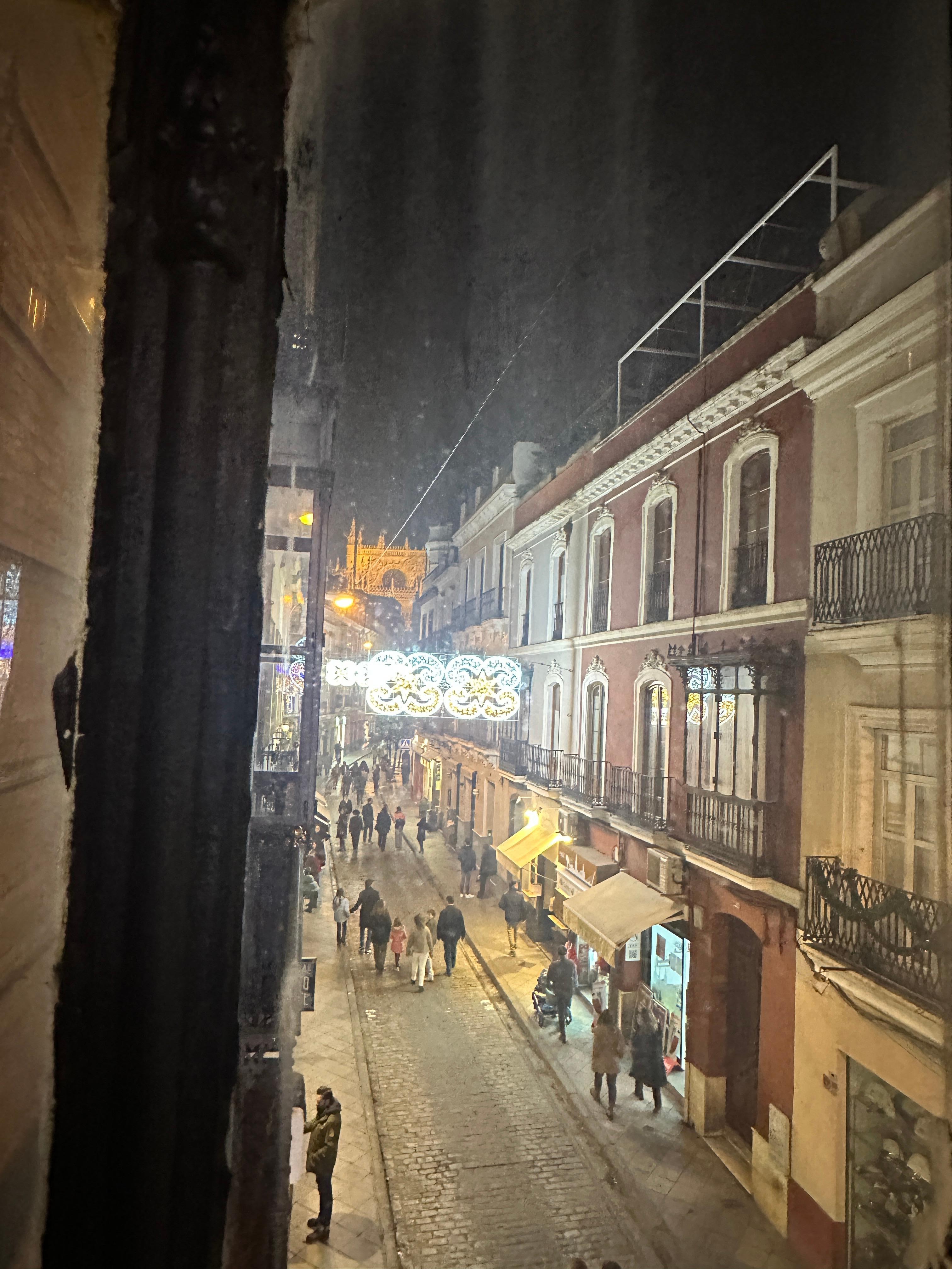 Technically we could see a bit of the cathedral from our balcony. 