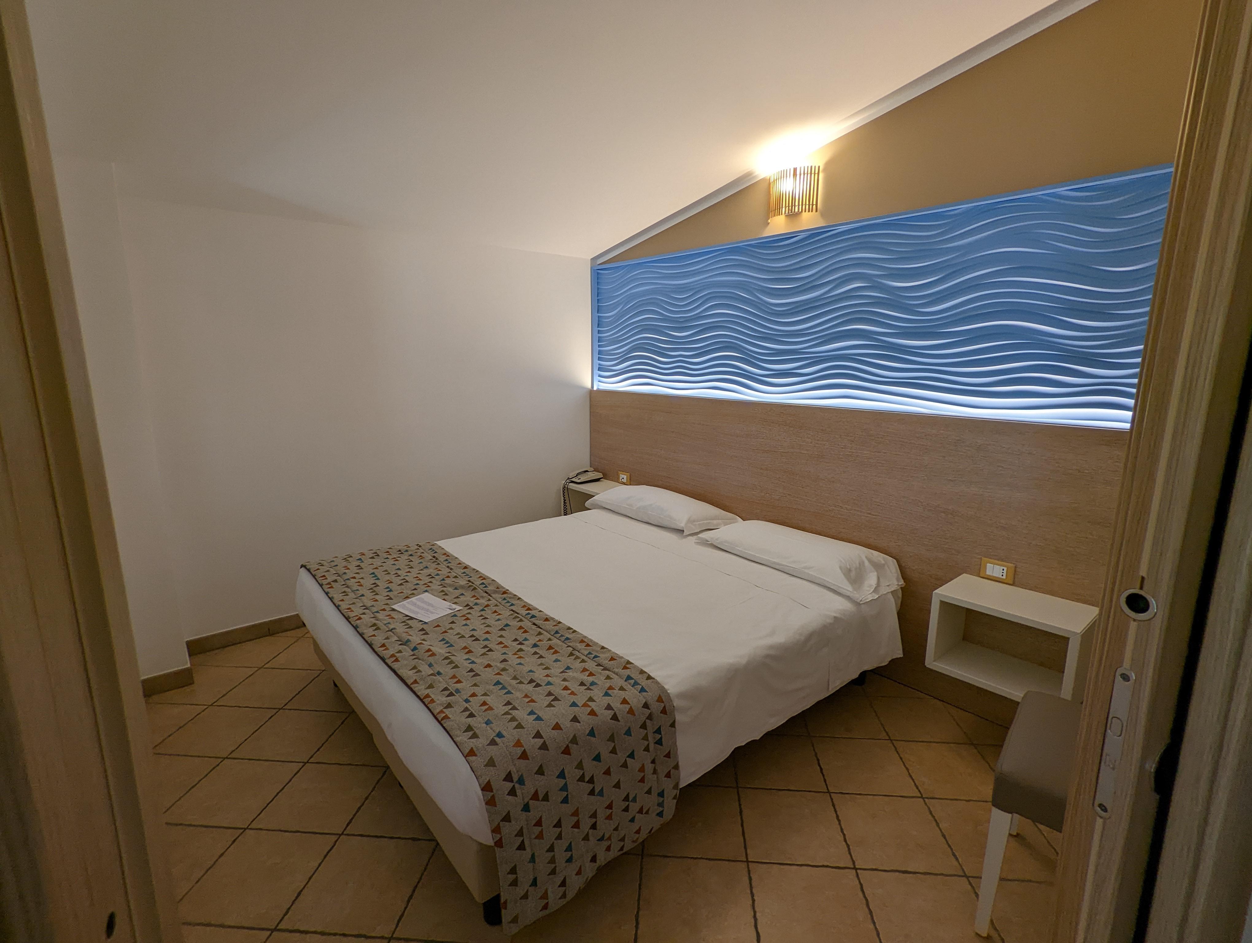 Separates Schlafzimmer in der Junior Suite Stromboli