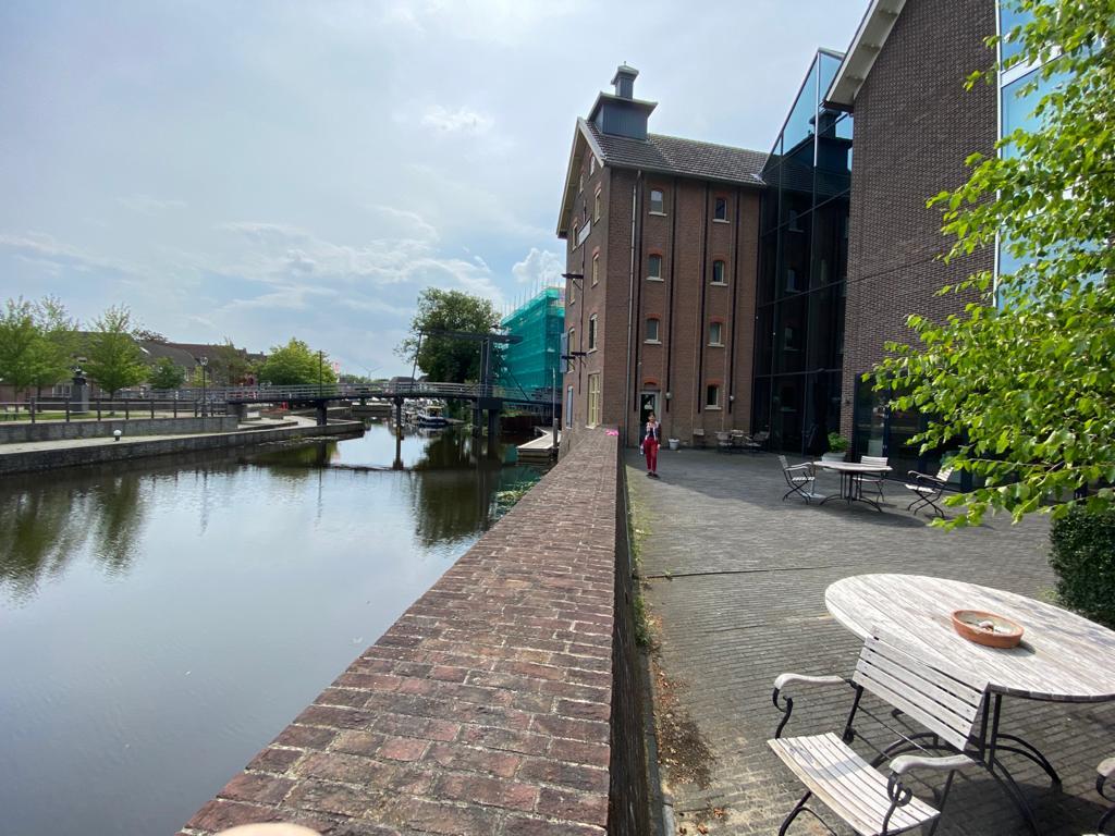 Terras bij de slaap locatie