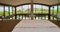The view from the bed during the day.