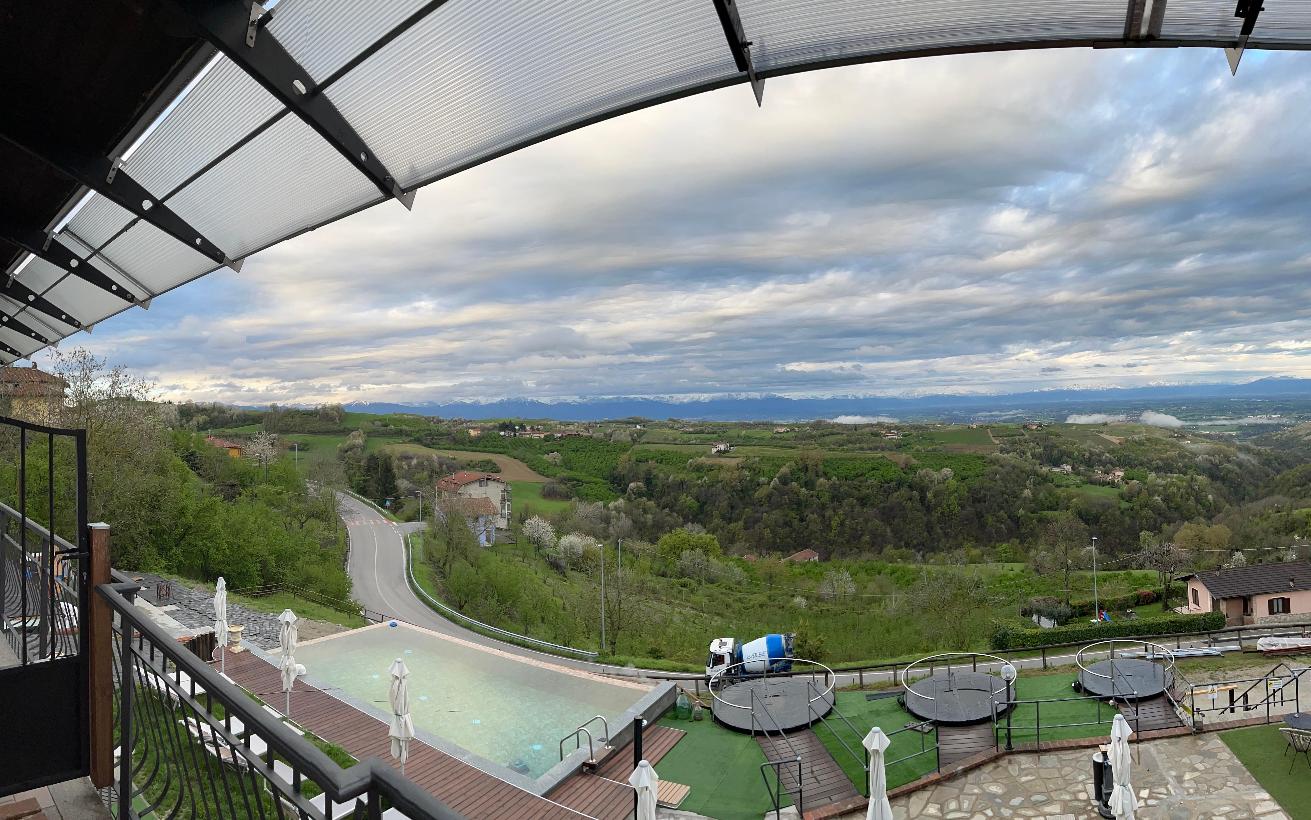 Room view to the pool area