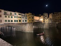 Ponte Vecchio over the Arno River at night
