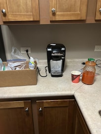 Had to bring my own coffee maker.