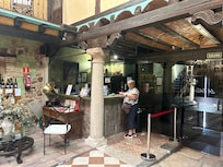 Inside is amazing old and modern mixed