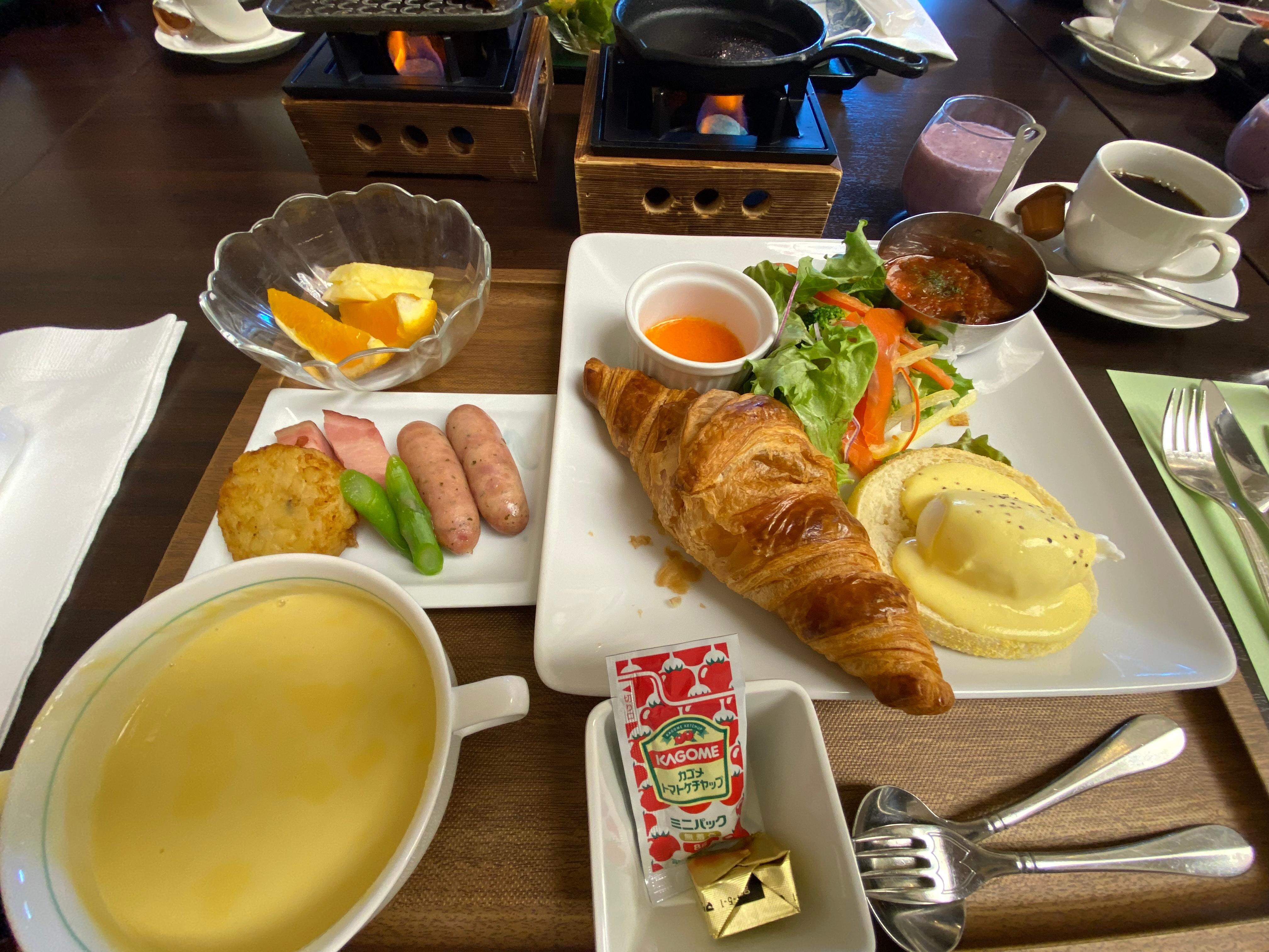 洋食の朝食
