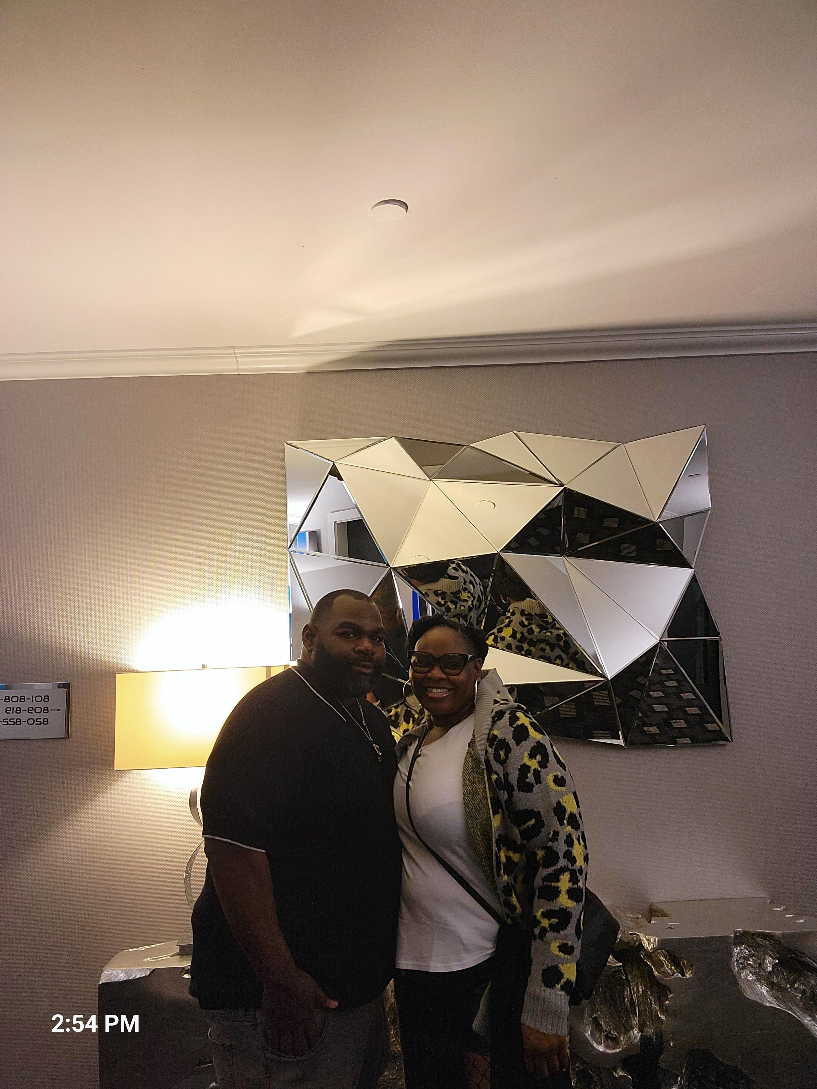 On our way out for Deon's 44th Birthday Dinner!!!