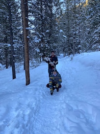 Short hike from the cabin.