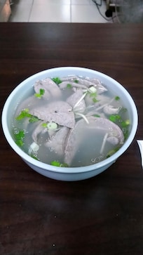 附近水餃店的豬肝湯