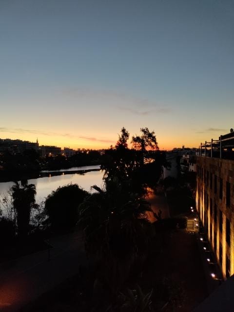 Solopgang fra terrassen