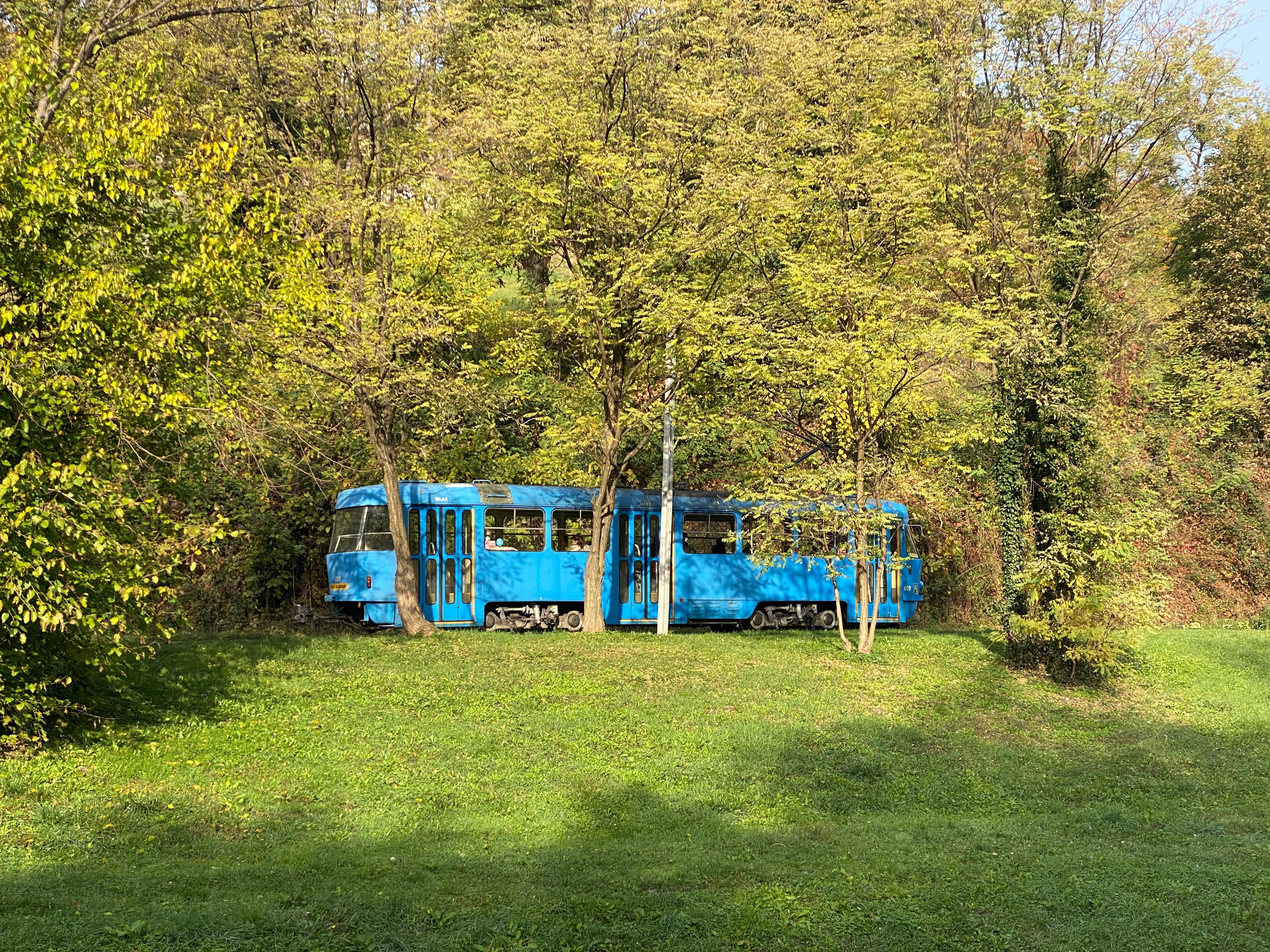 The great old classic tram serving the last bit up the hill to the hotel from town. 