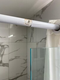 Bar in the bathroom damaged