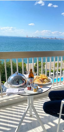 Room service on the balcony