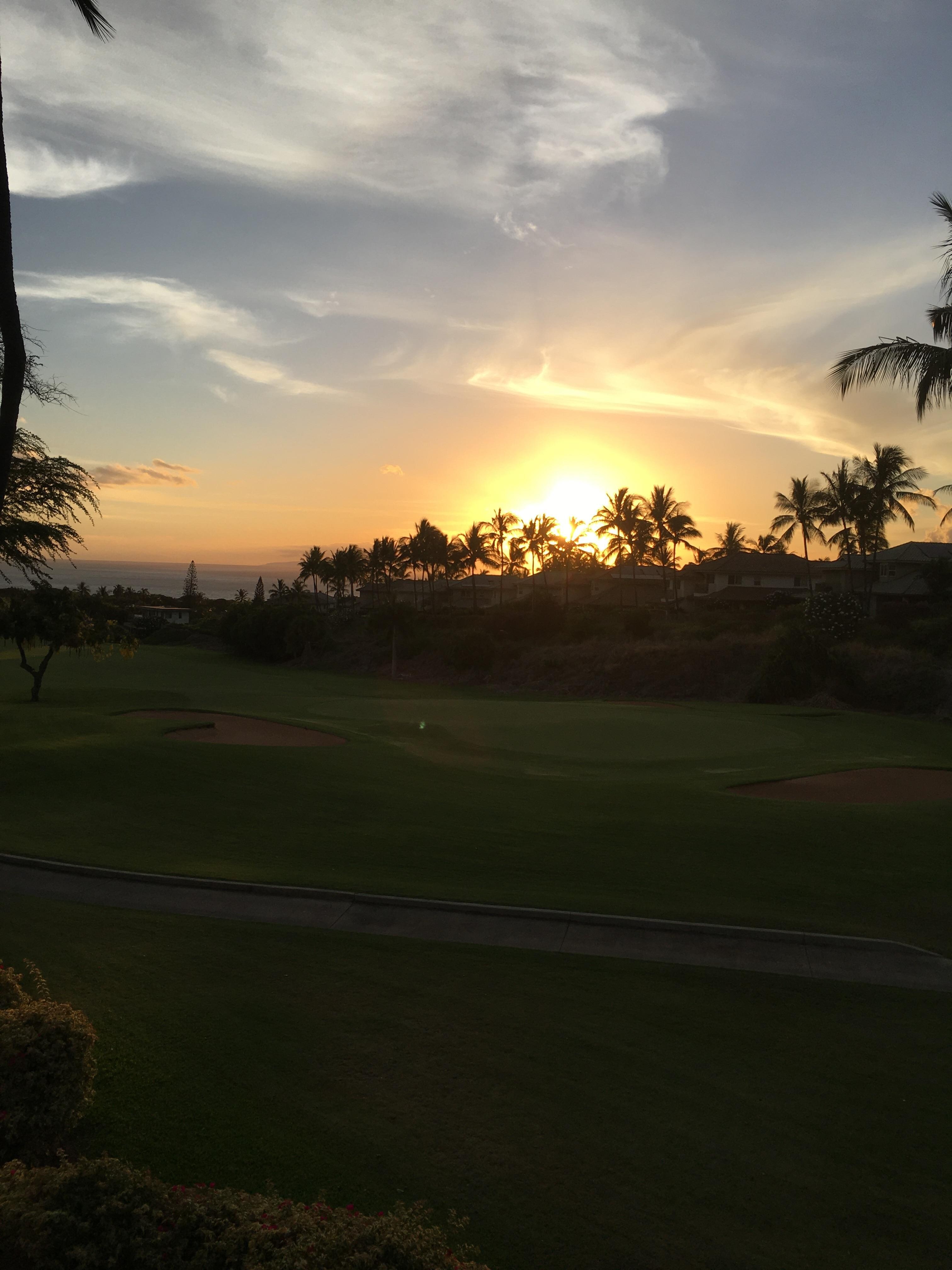 From the lanai