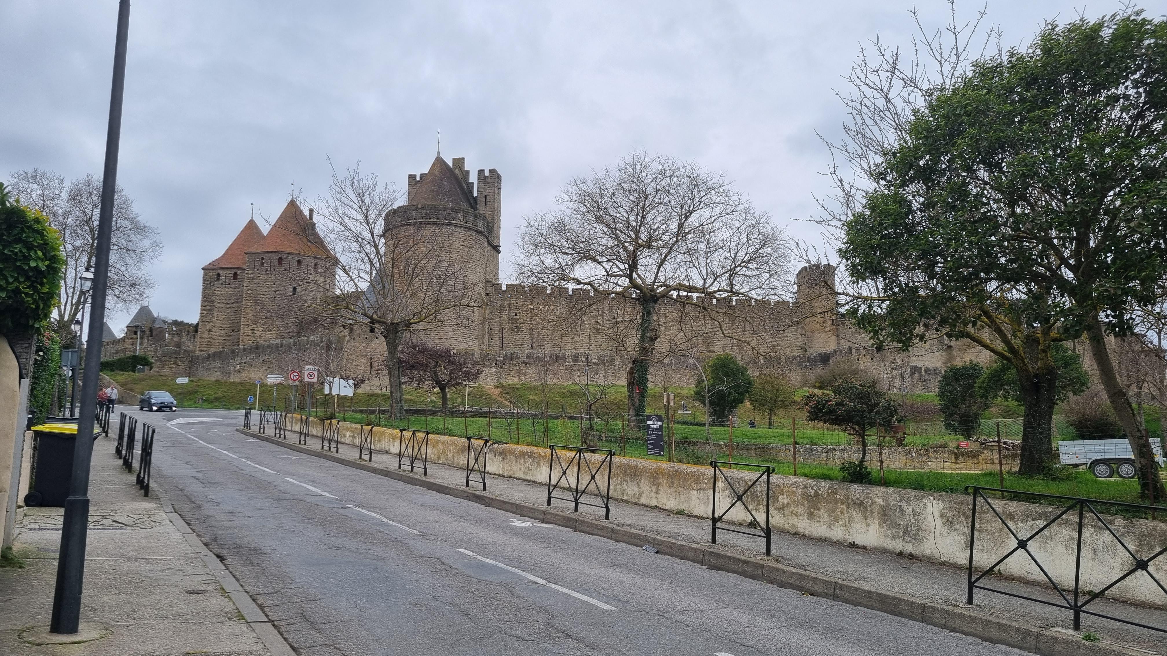 The view from the front of the hotel, showing the close proximity of La Cite.