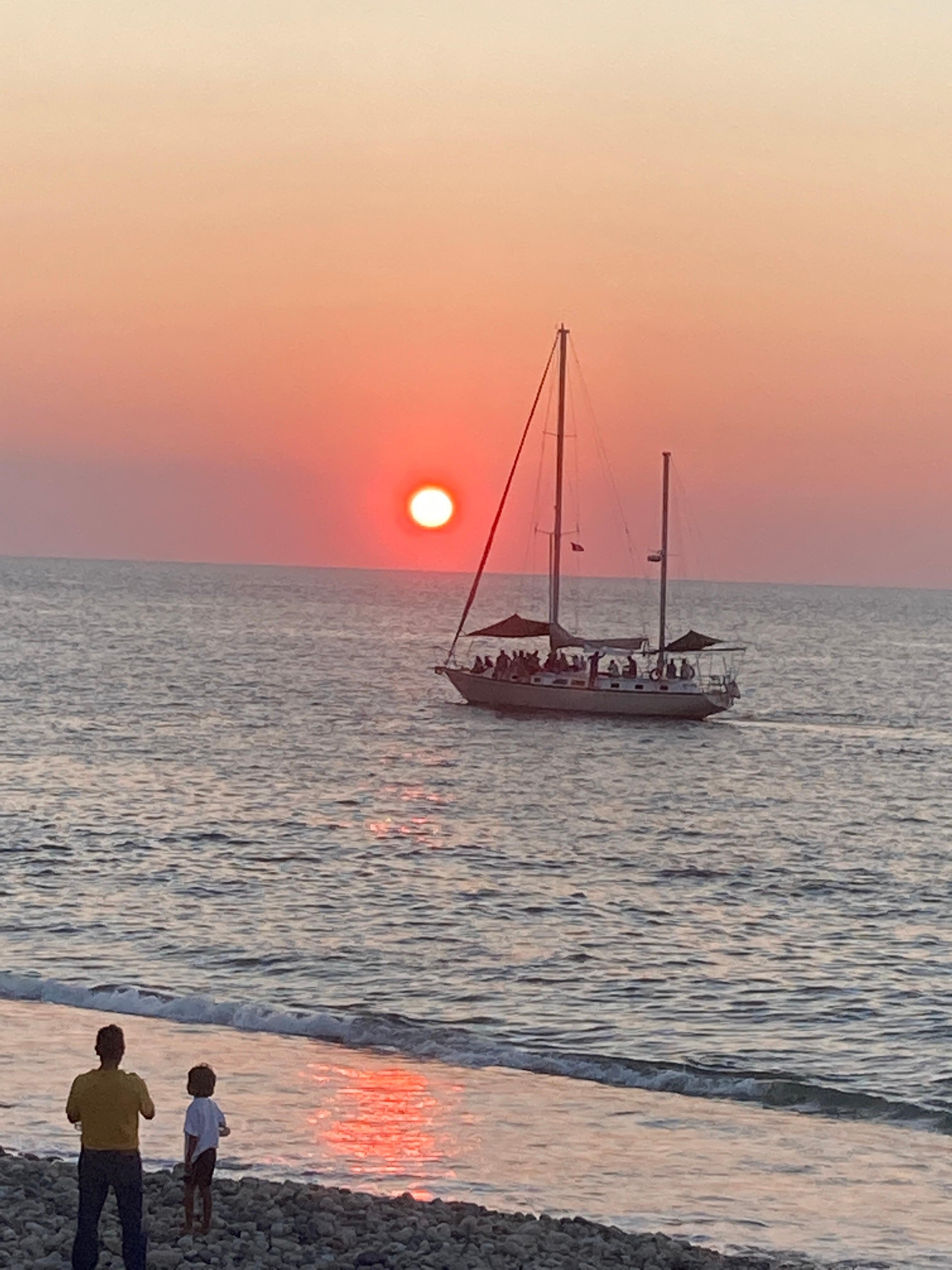 Sunset at the seaside