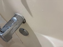 Mold around shower faucet