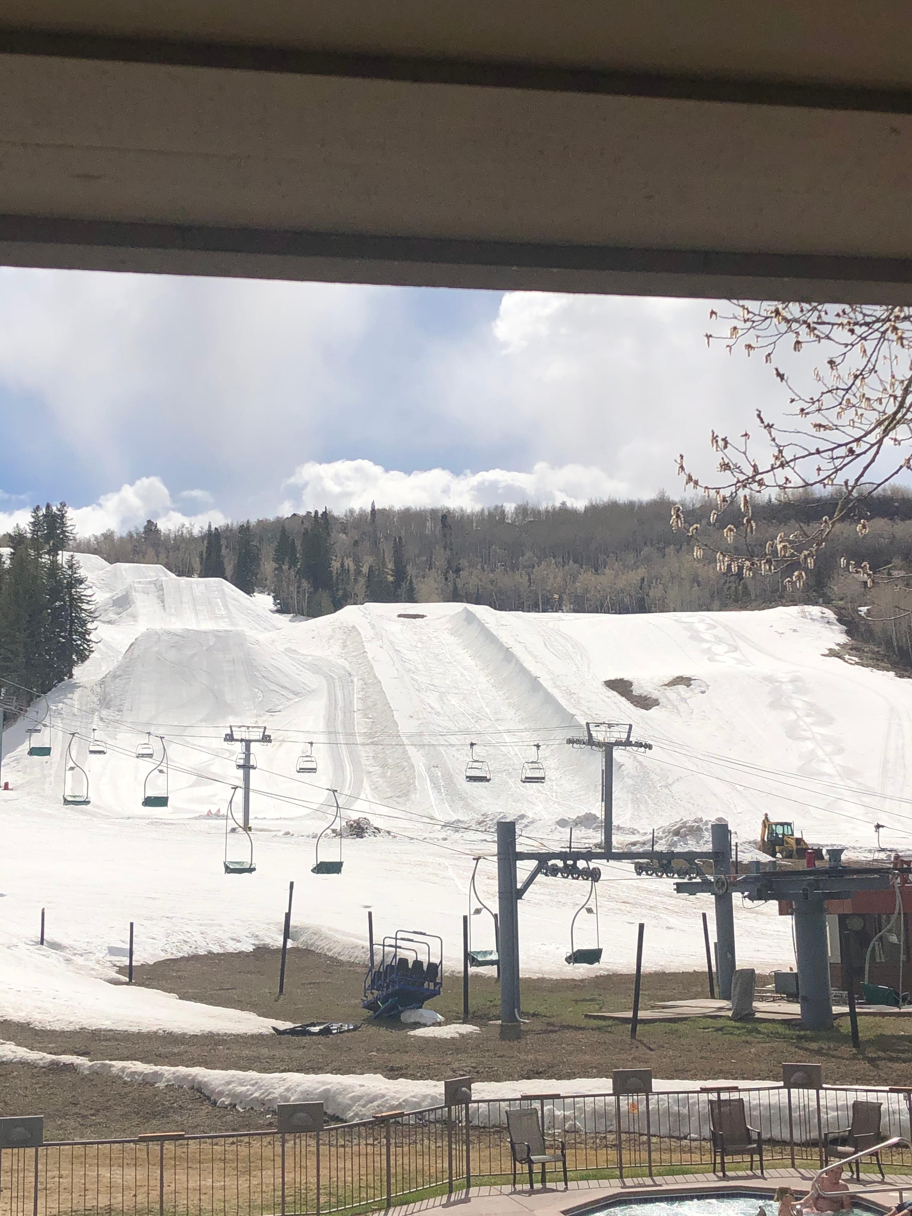 From the balcony of our room. 