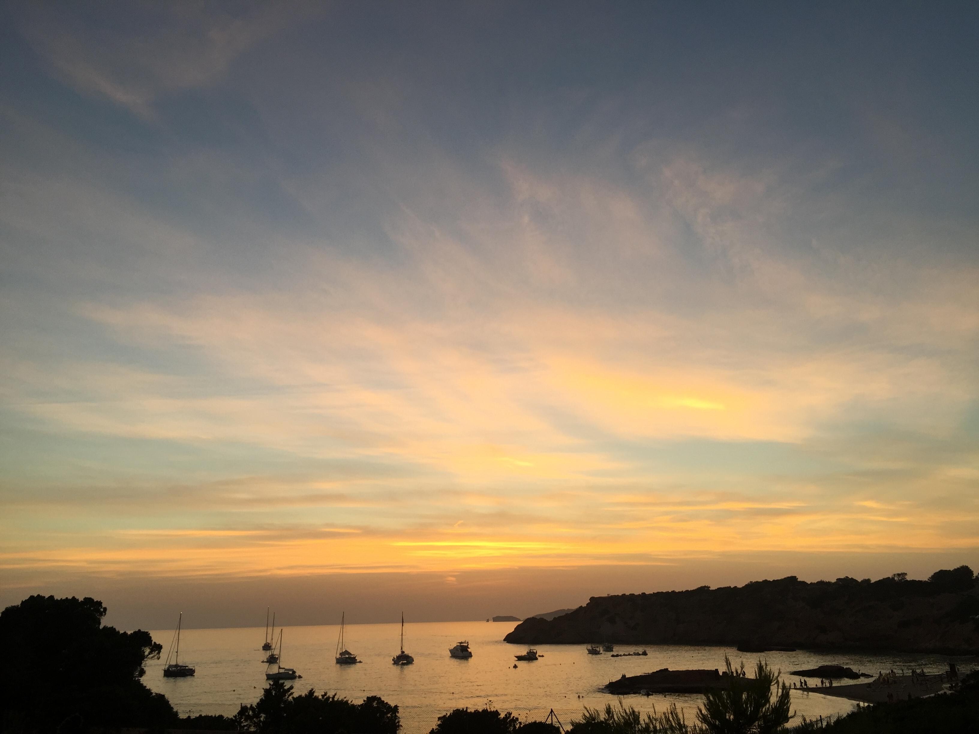 Cala Tarida Sunset from hotel