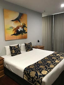 One of the bedrooms with very comfortable King bed