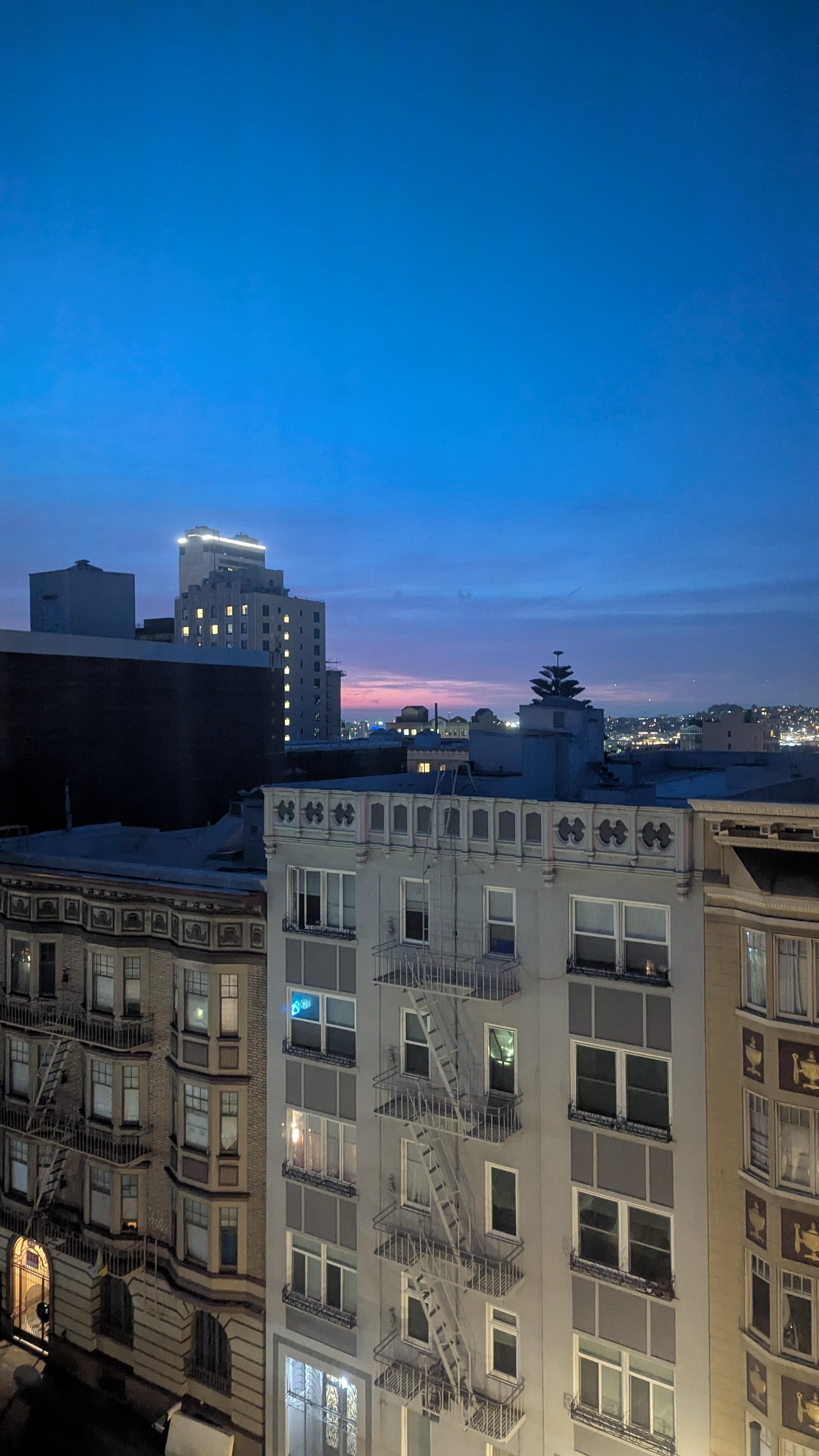 Vue de la chambre au petit matin