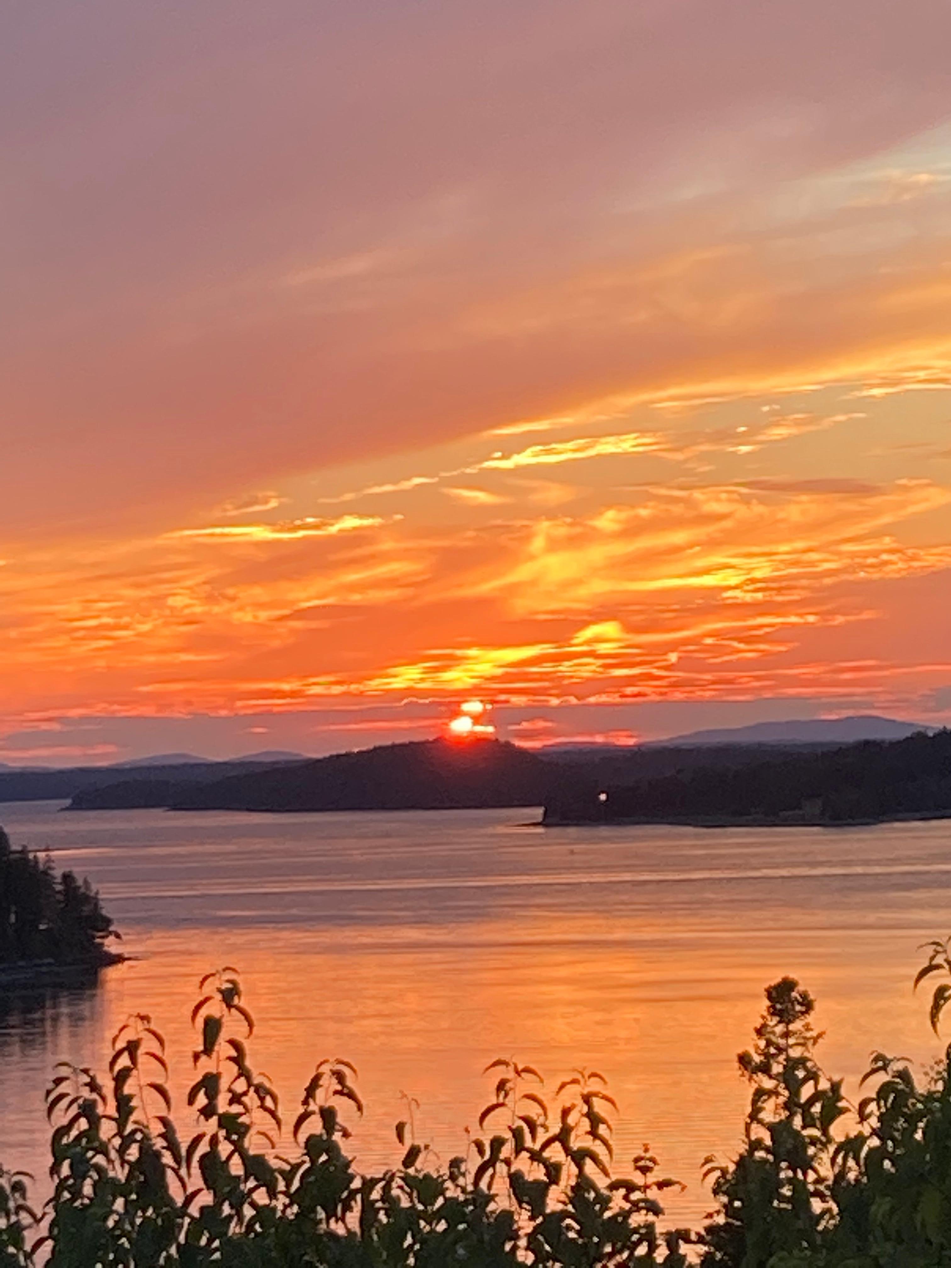 Sunset from our porch 