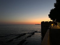 Suggestivi tramonti sul lungomare Dante