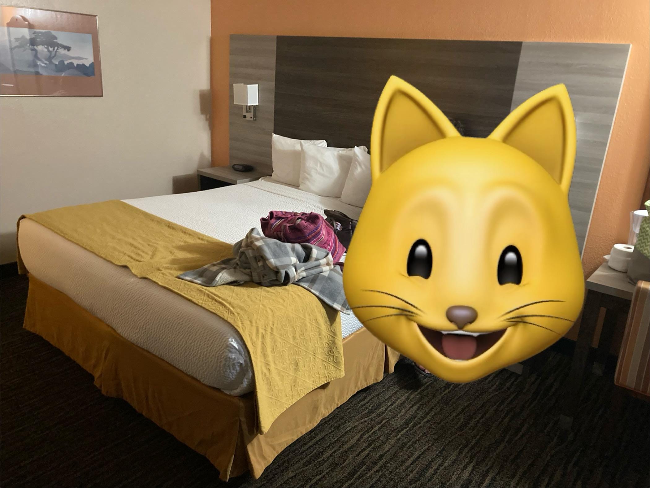King size bed.