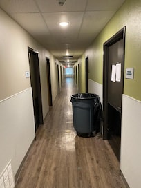 Guest laundry on left directly across from hotel laundry
