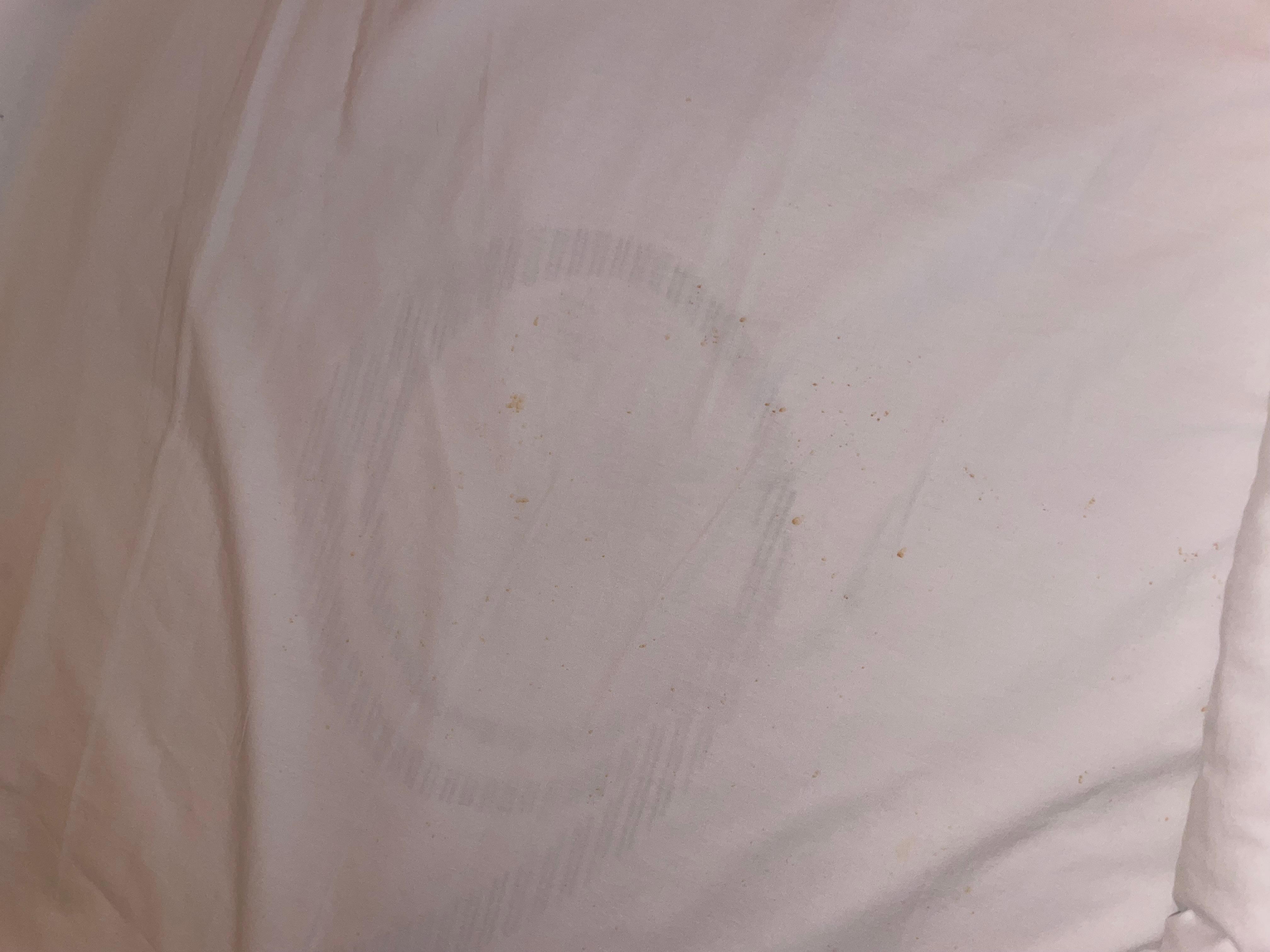 Bed sheet stain