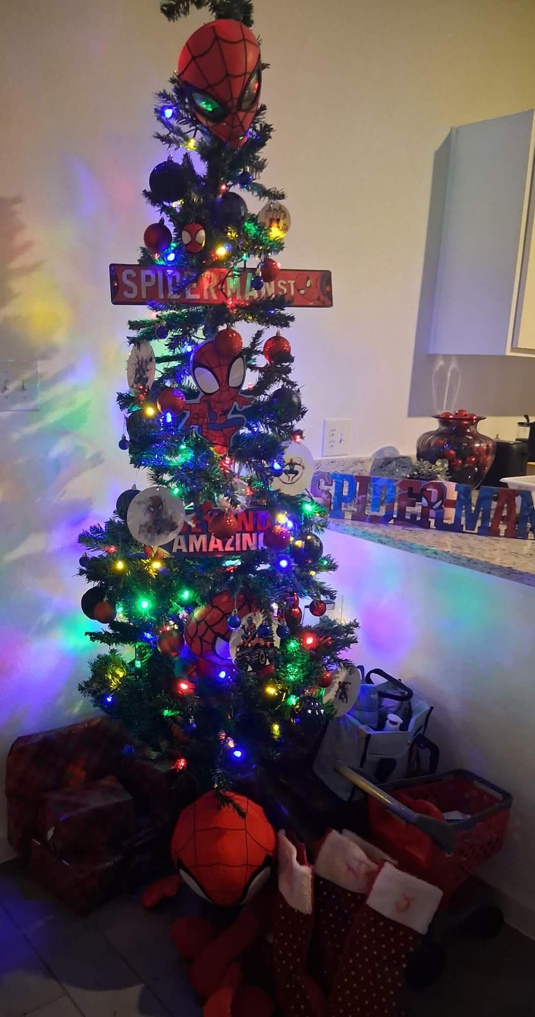 We brought and tree and made the place home for a few days 