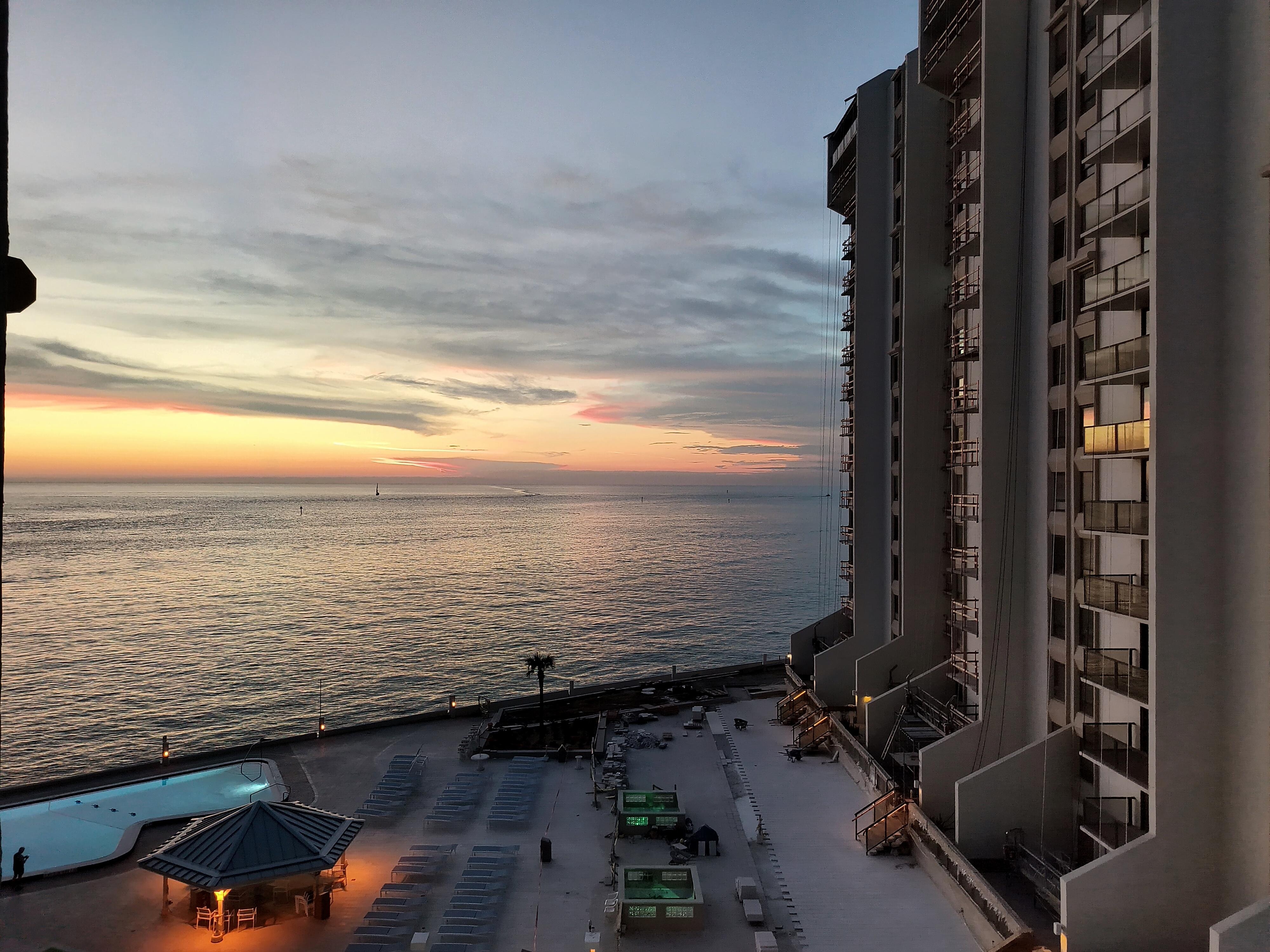 Sunset view from condo