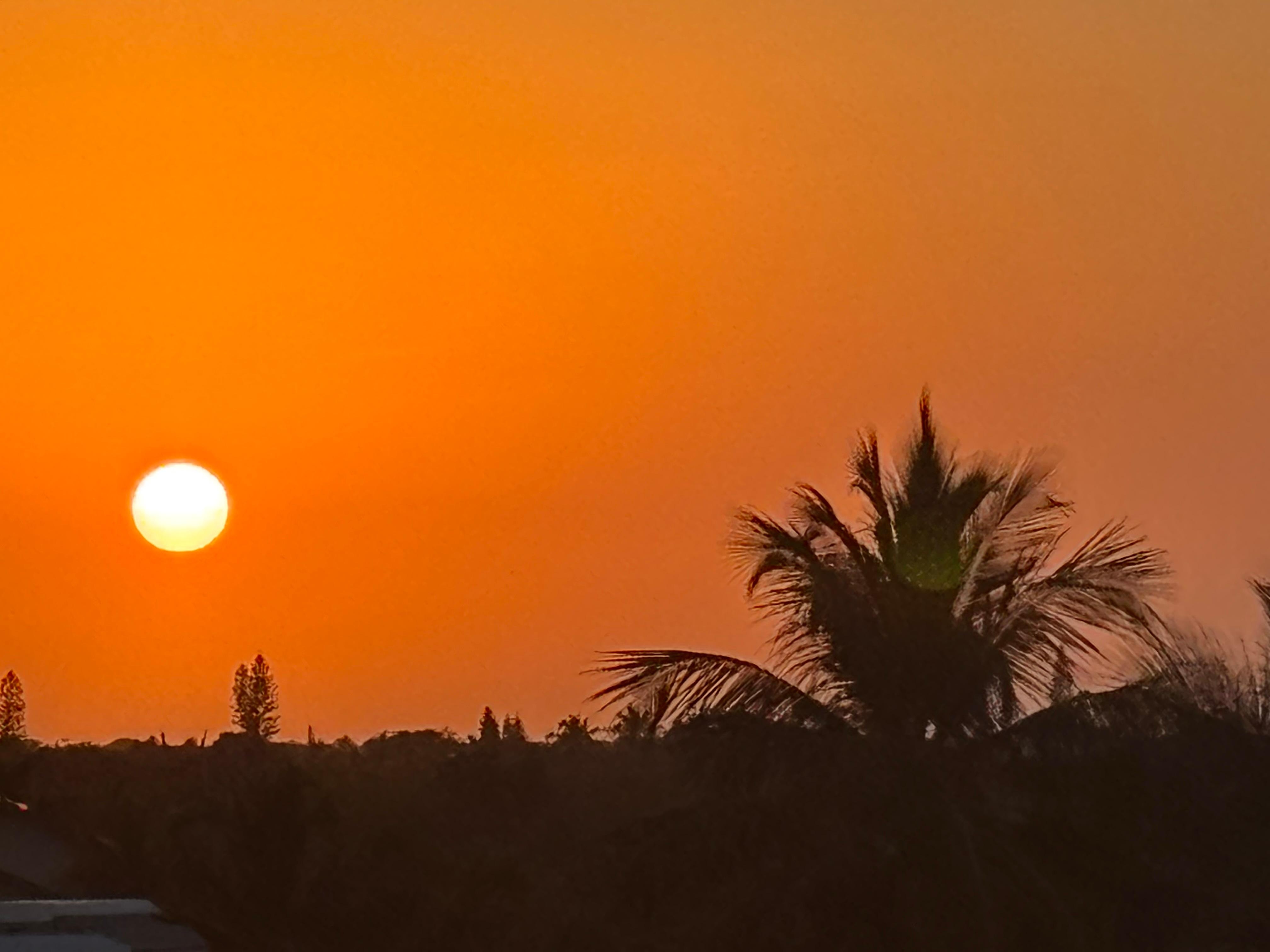 Sunset from the upper deck 