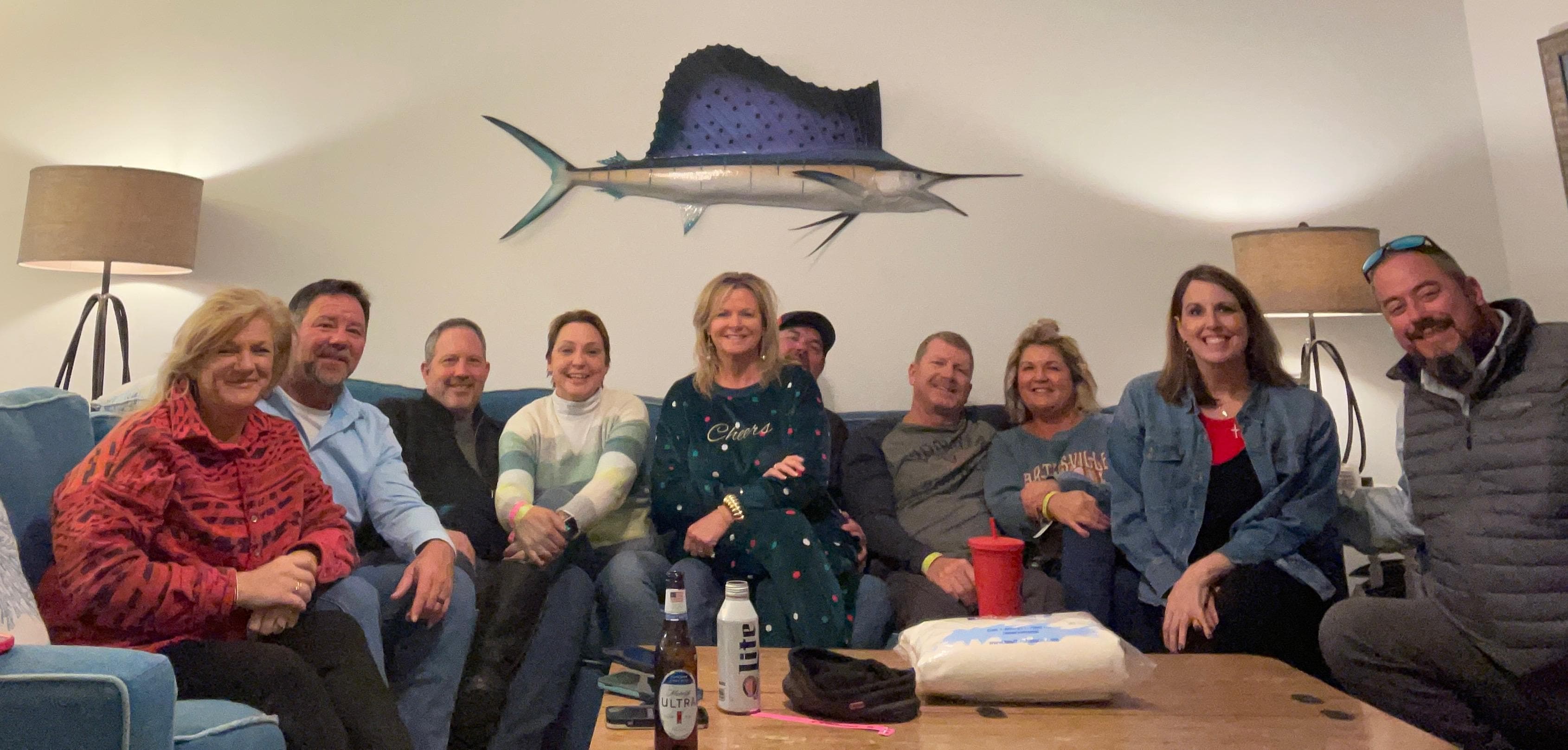 NYE with our crowd before we walked over