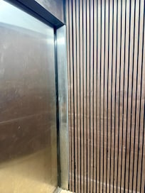 Inside the elevator, not the best.