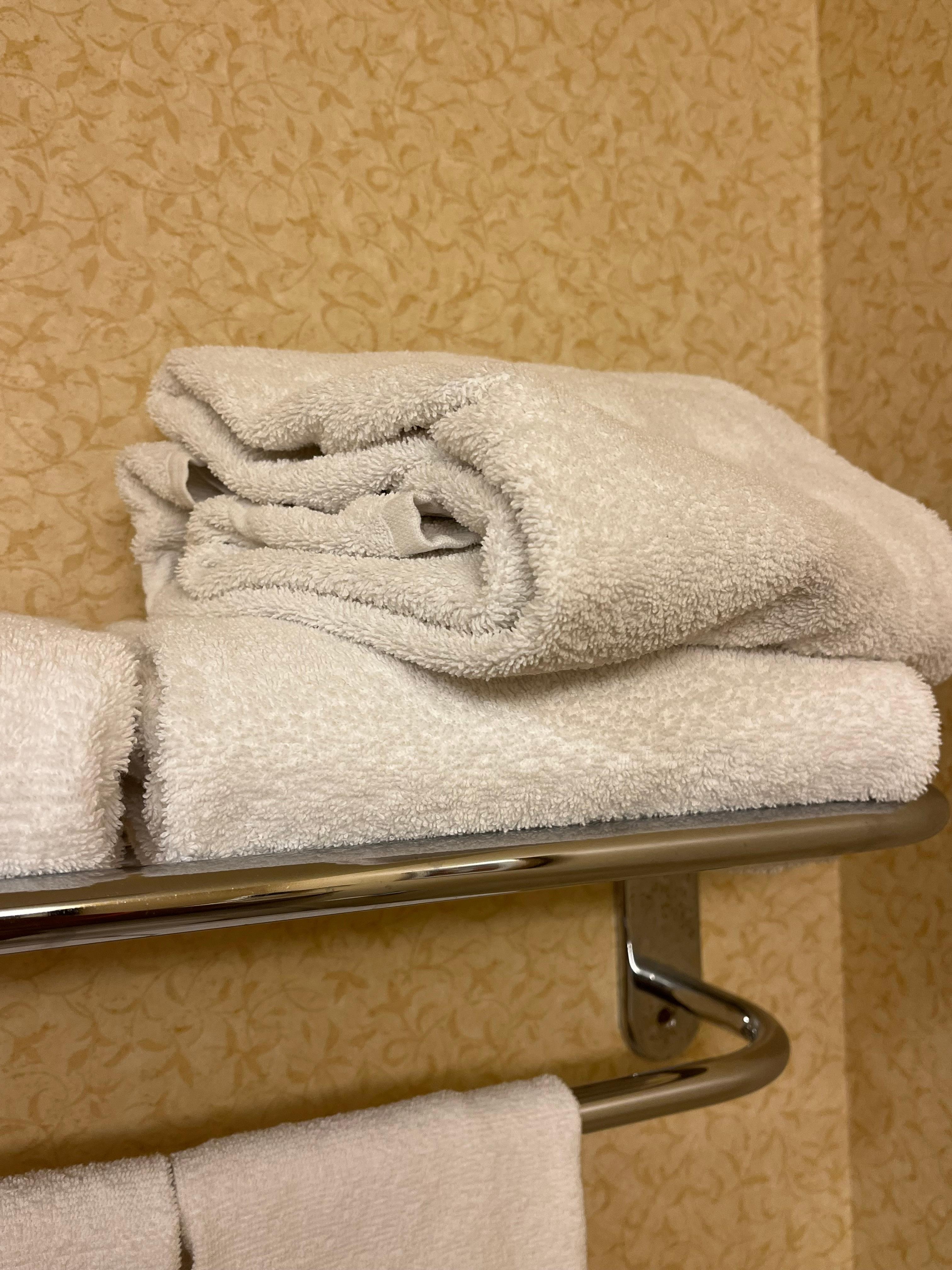 These towels should be taking out a rotation