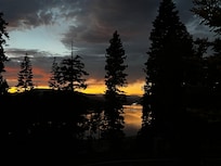 Sunset on the deck.