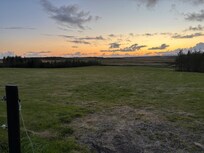 Sunset on the farm