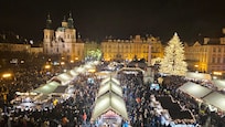 View of the Christmas Market from our window
