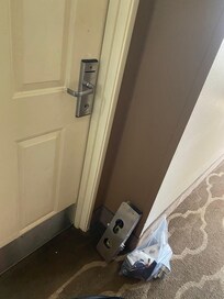 New locks at each door in the morning upon leaving. This should be done when the hotel is not occupied.