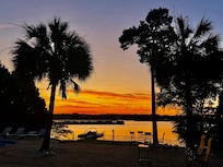 Beautiful sunsets viewed from the house.