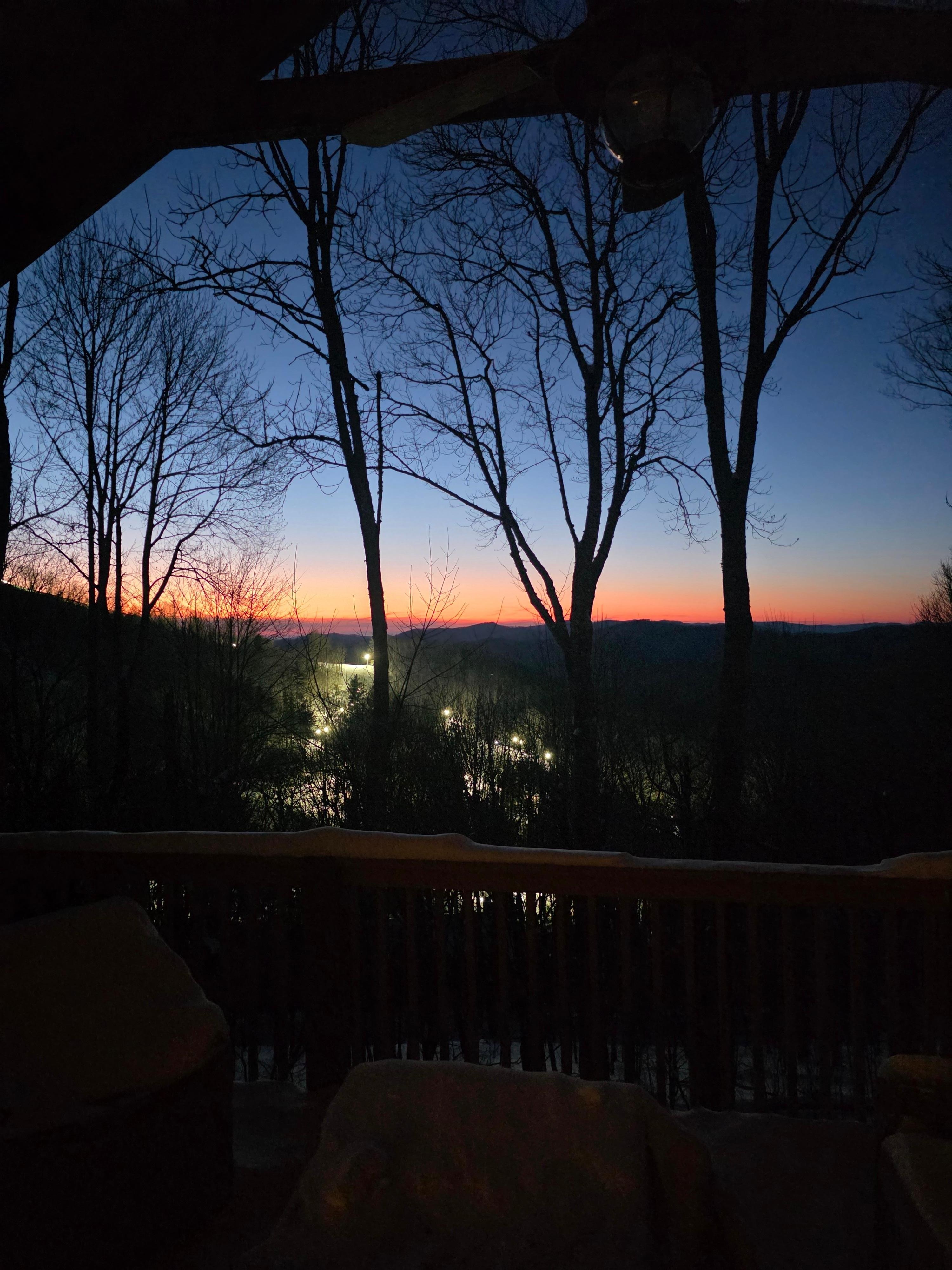 Amazing view of the slopes from the living room