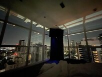 Our view from bed at 5:30 am