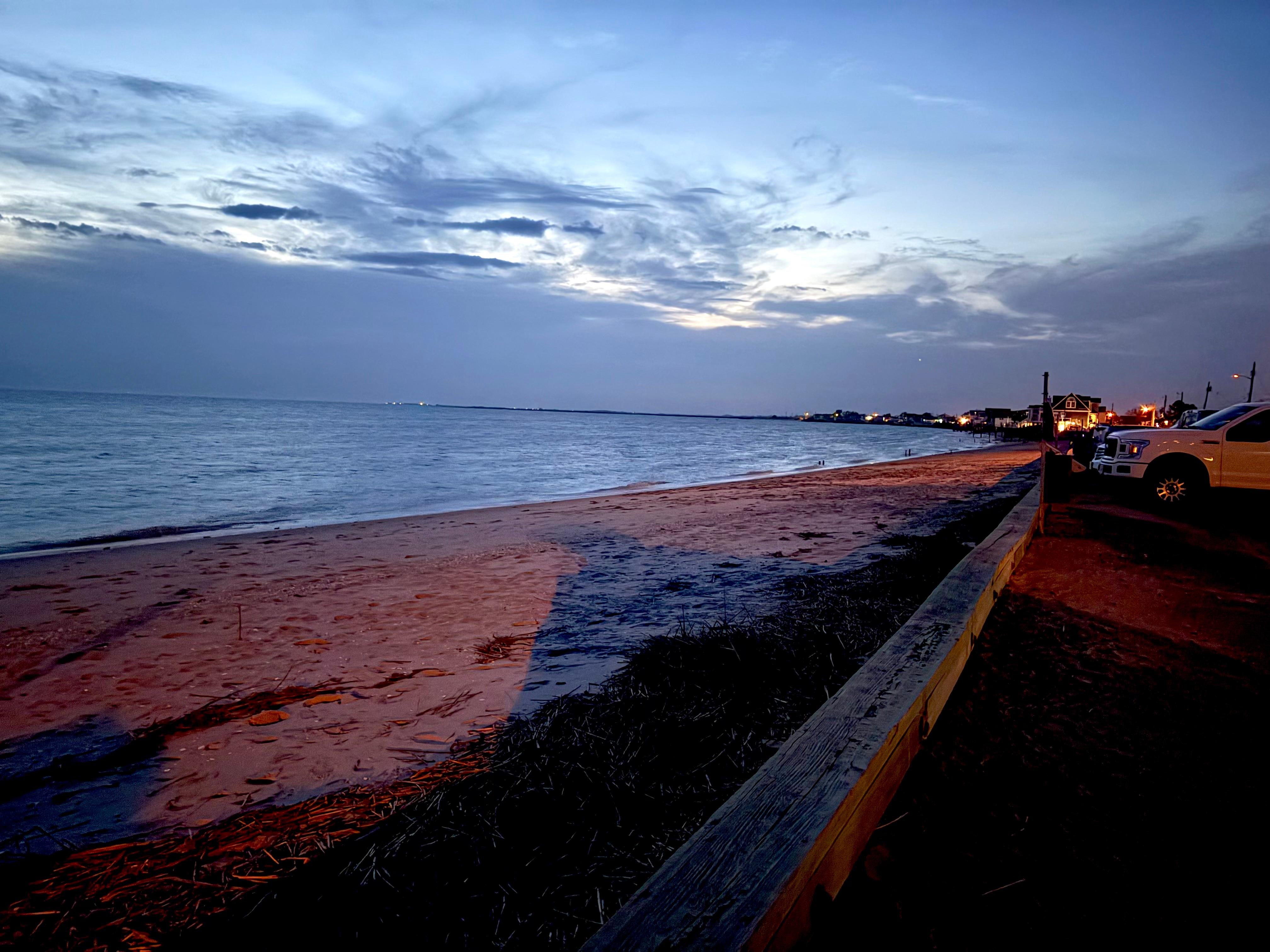Evening at the beach.