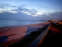 Evening at the beach.