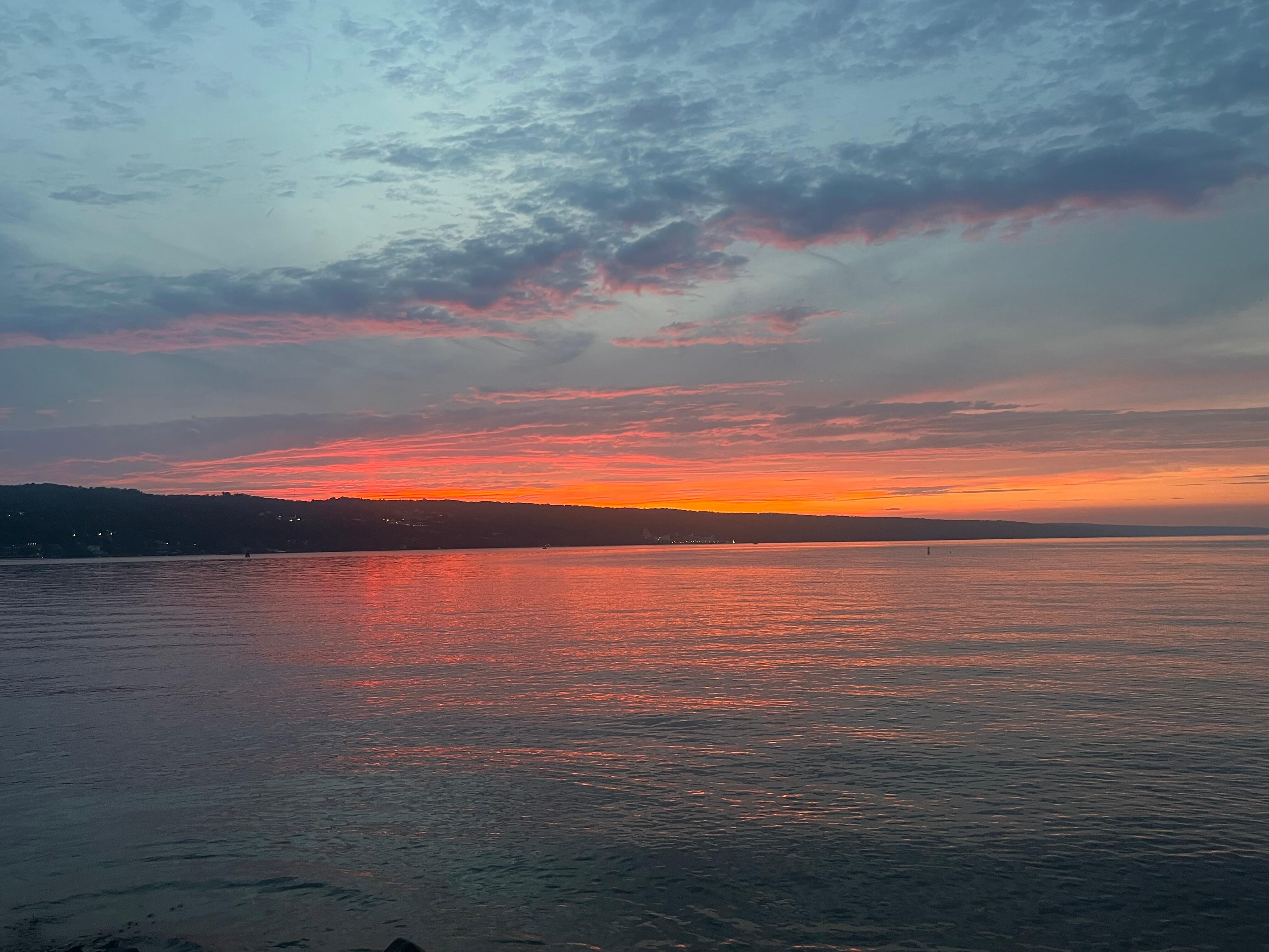 Sunset from Watkins Glen state park