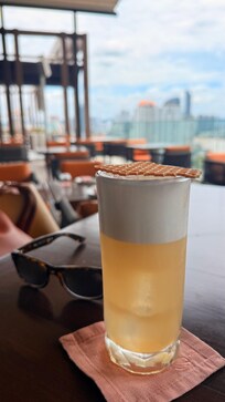 Rooftop bar drinks