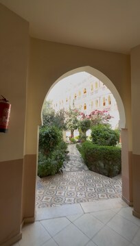 The gardens are beautiful and well kept with many flowers and plants