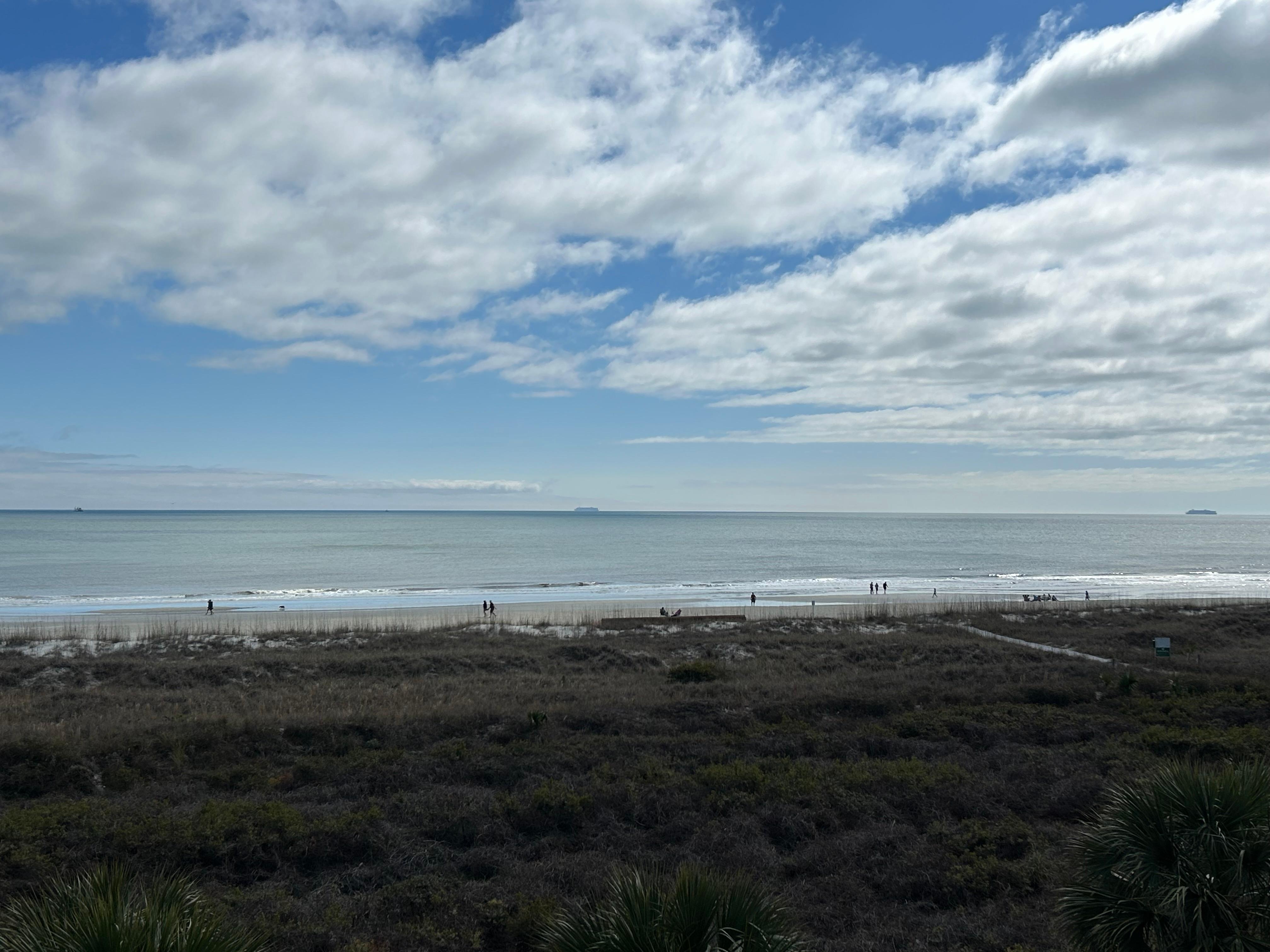 Ocean view from balcony