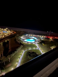 Night view from living room